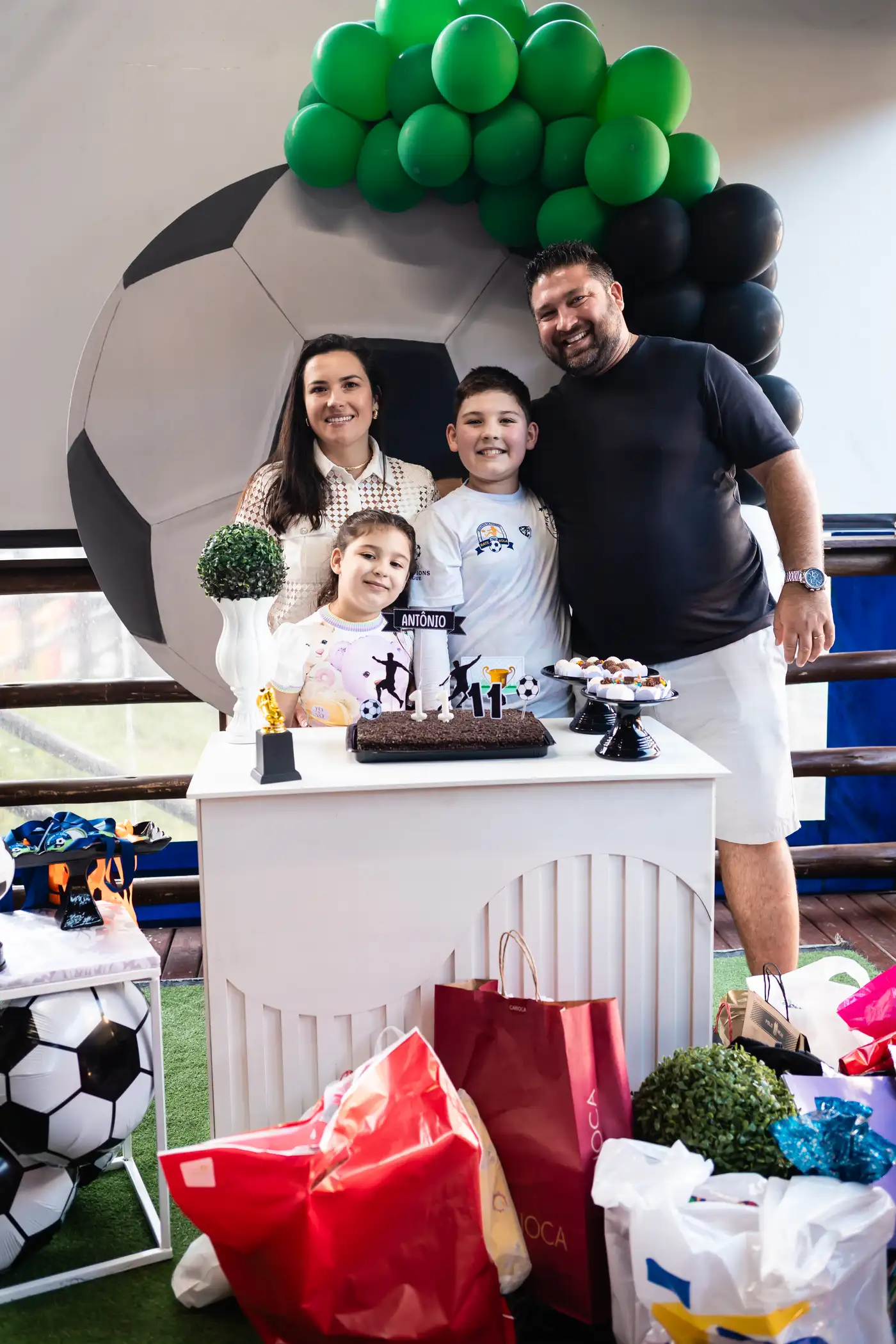 Aniversário infantil temático futebol — Arena Bate Bola São José SC